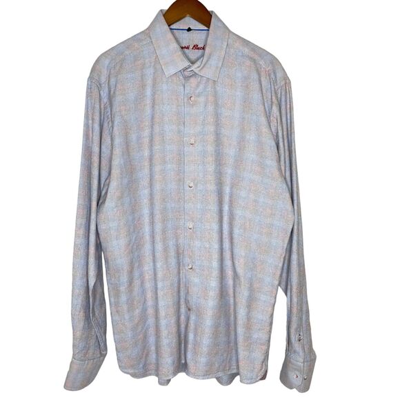 Visconti Black Multicolor Long Sleeve Button Up Collared Shirt Size XL Men’s - Picture 1 of 11